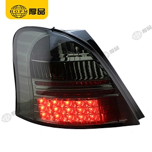 Taillight Assembly Tuning Light Modified LED Tail Light Blackened For Yaris 06-12