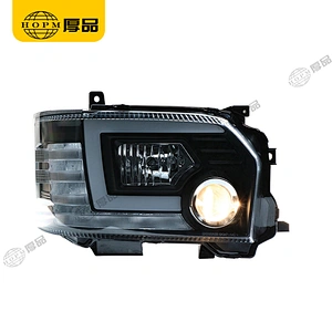 Headlight Assembly Tuning Light Modified Automotive lighting Car Single Beam Light Black Background For HIACE 14-