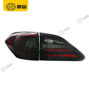 Taillight Assembly Tuning Light Modified LED Tail Light Red Background Blackened Turn Signal Horse Racing For RX350 10-15