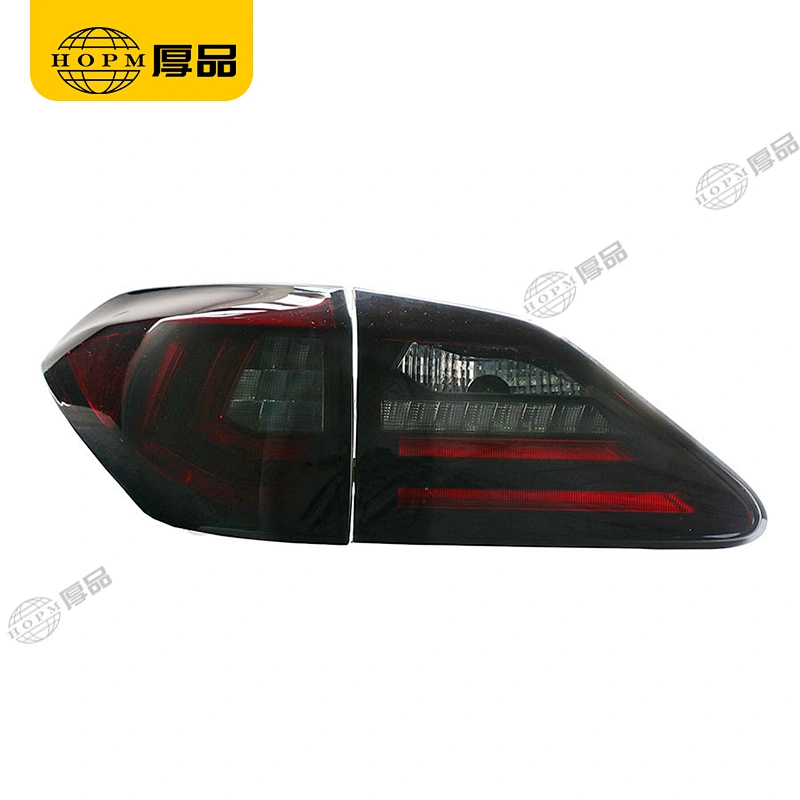 Taillight Assembly Tuning Light Modified LED Tail Light Red Background Blackened Turn Signal Horse Racing For RX350 10-15