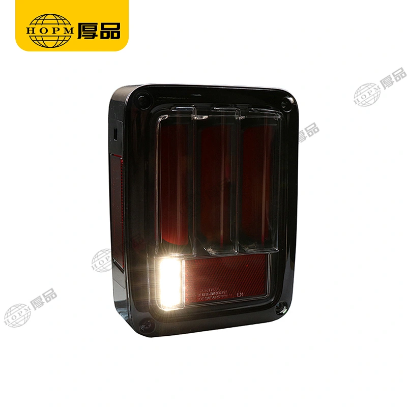 Taillight Assembly Tuning Light Modified LED Tail Light V2 U.S. Regulations Black Background Red Light For Wr-angler 07-