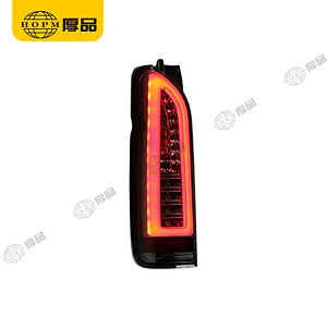 Taillight Assembly Tuning Light Modified LED Tail Light Blackened Red Light For HIACE 14-