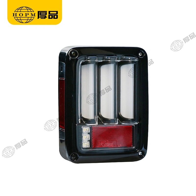 Taillight Assembly Tuning Light Modified LED Tail Light V2 European Regulations Black Background Yellow Turn For Wr-angler 07-