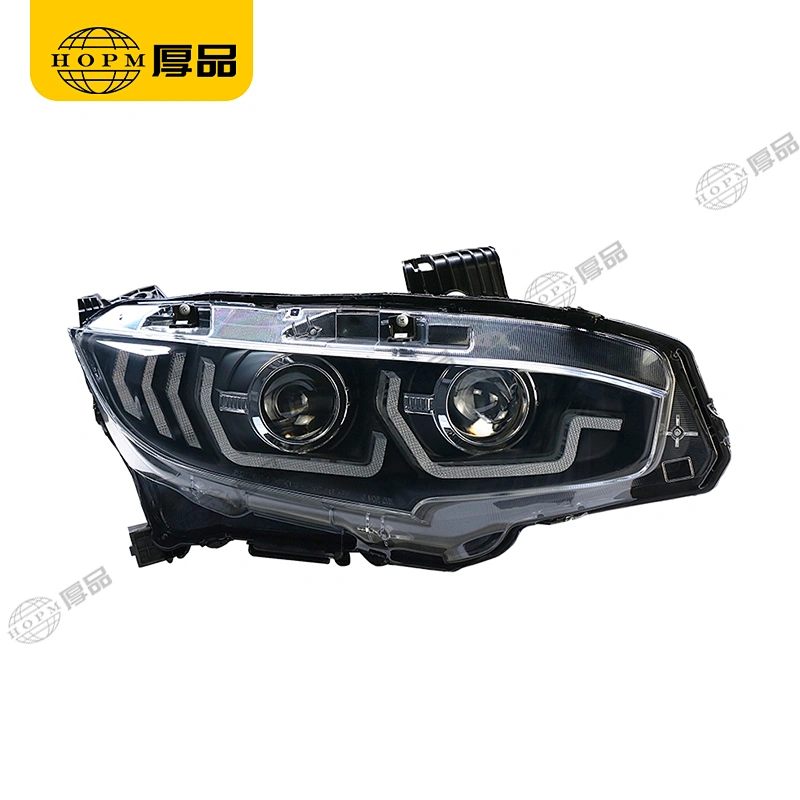 Headlight Assembly Tuning Light Modified Automotive lighting Double Beam Light Turn Signal Horse Racing For CI-VIC 10TH 16-18