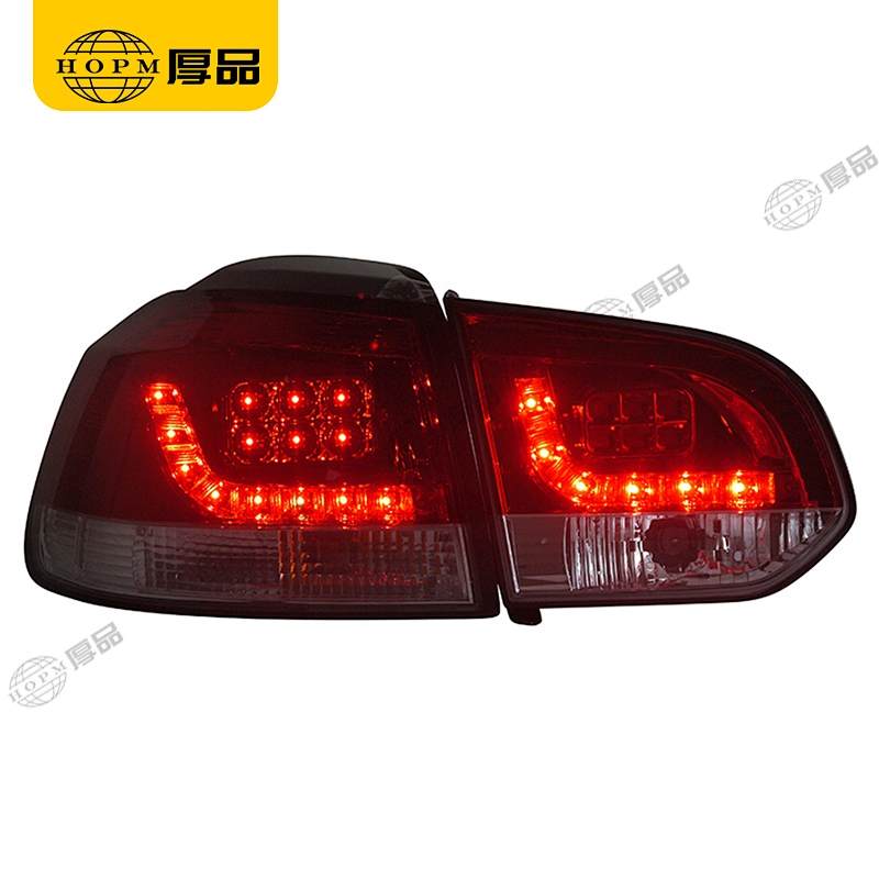 Taillight Assembly Tuning Light Modified LED Tail Light Red Background Blackened V1 Version For Golf 6 09-12