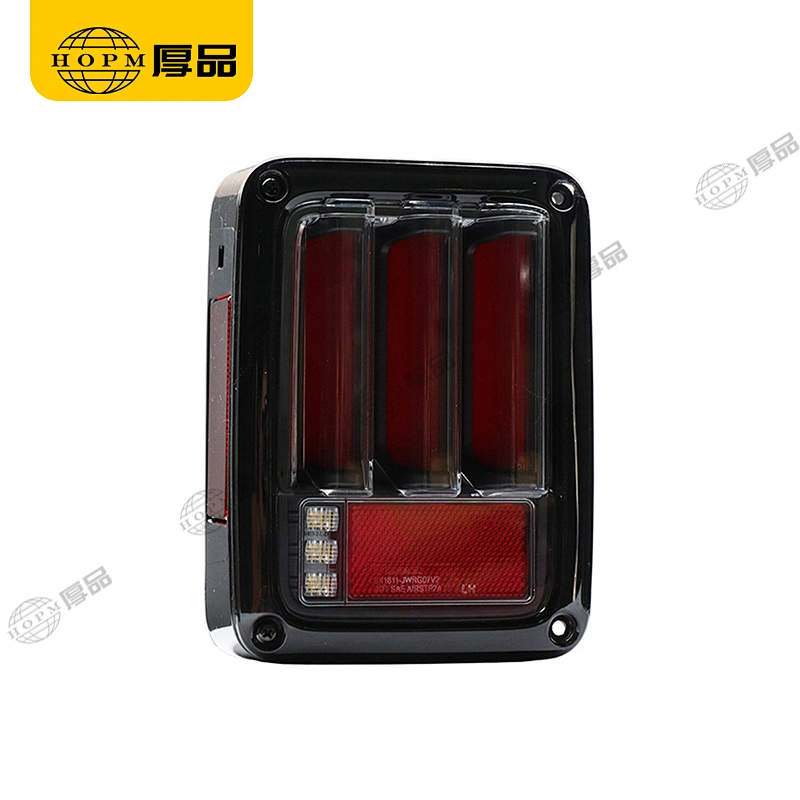 Taillight Assembly Tuning Light Modified LED Tail Light V2 U.S. Regulations Black Background Red Light For Wr-angler 07-