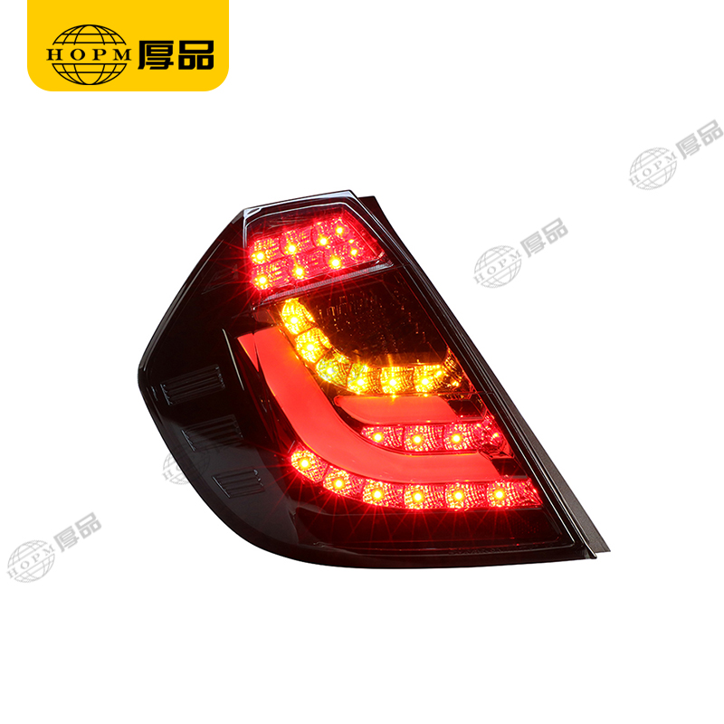 Taillight Assembly Tuning Light Modified LED Tail Light Turn Signal Horse Racing Blackened For FIT 08-10