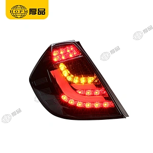 Taillight Assembly Tuning Light Modified LED Tail Light Turn Signal Horse Racing Blackened For FIT 08-10