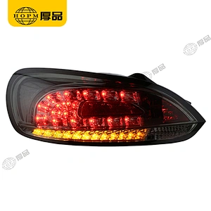 Taillight Assembly Tuning Light Modified LED Tail Light Blackened For Scirocco 08-