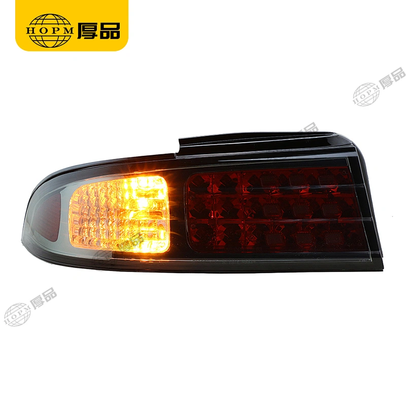 Taillight Assembly Tuning Light Modified LED Tail Light Blackened For S14 93-98