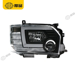 Headlight Assembly Tuning Light Modified Automotive lighting Car Single Beam Light Black Background For HIACE 14-