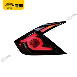 Taillight Assembly Tuning Light Modified LED Tail Light Turn Signal Horse Racing Red Version Red Background For CI-VIC 16-
