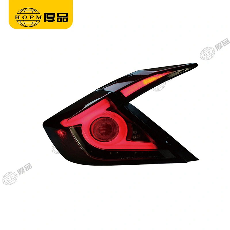 Taillight Assembly Tuning Light Modified LED Tail Light Turn Signal Horse Racing Red Version Red Background For CI-VIC 16-