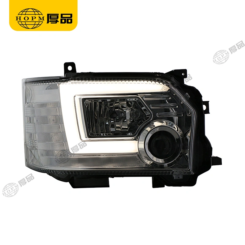 Headlight Assembly Tuning Light Modified Automotive lighting Car Single Beam Light Silver Background For HIACE 14-