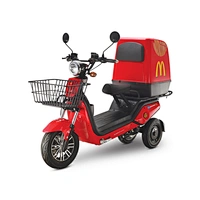 Three wheel food delivery scooter motorcycle