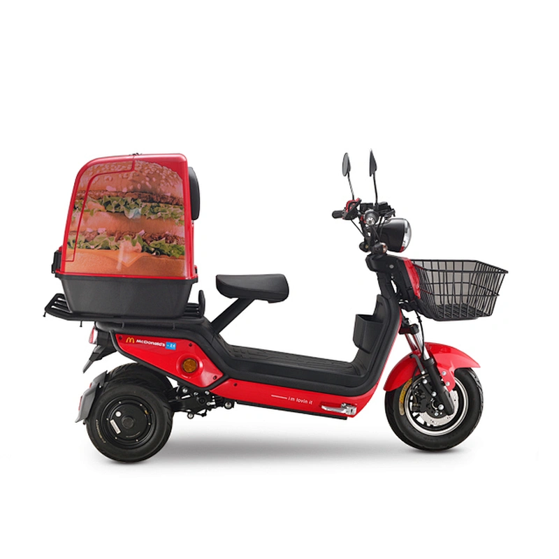 Three wheel food delivery scooter motorcycle