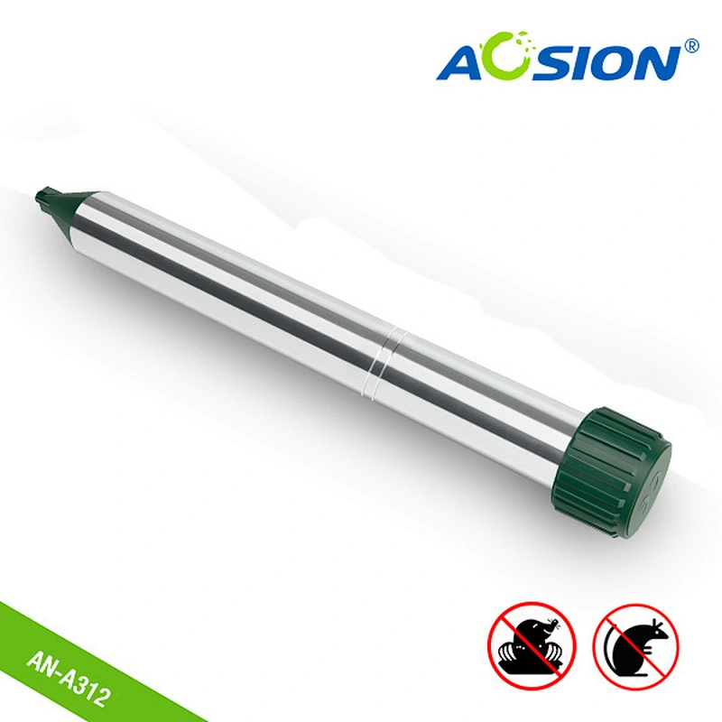 Ahuyentador de topos sónico y vibratorio de batería AOSION® AN-A312