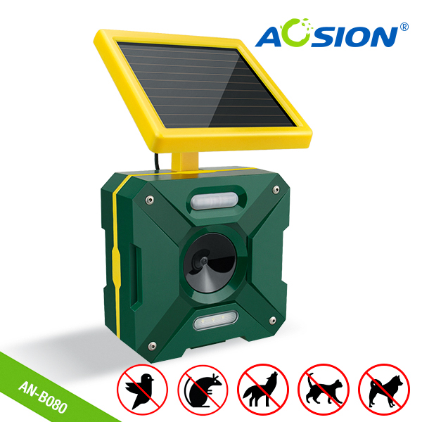 AOSION Garden Double Sides Solar Animal Deterrent Cat Dog Bird Deer Repeller AN-B080