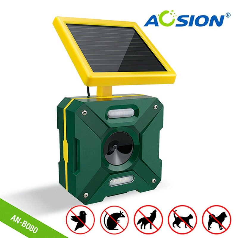 AOSION Garden Double Sides Solar Animal Deterrent Cat Dog Bird Deer Repeller AN-B080