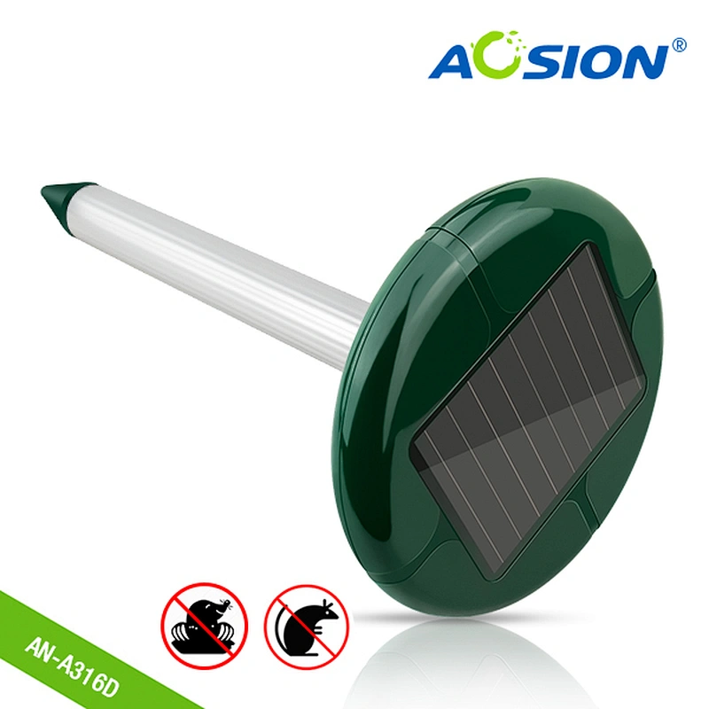 AOSION® Outdoor Solar Mole Repellent With Extra Battery Case AN-A316D