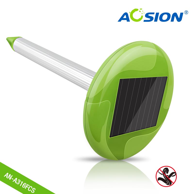 Repelente solar de serpientes con conversión de frecuencia de luz para jardín AOSION® AN-A316FCS