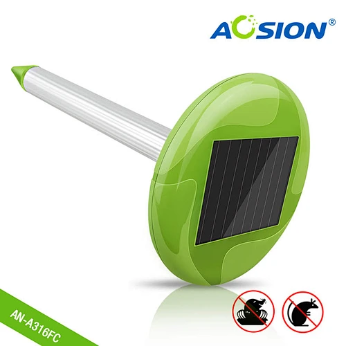 Ahuyentador solar de topos con conversión de frecuencia de luz para jardín AOSION® AN-A316FC
