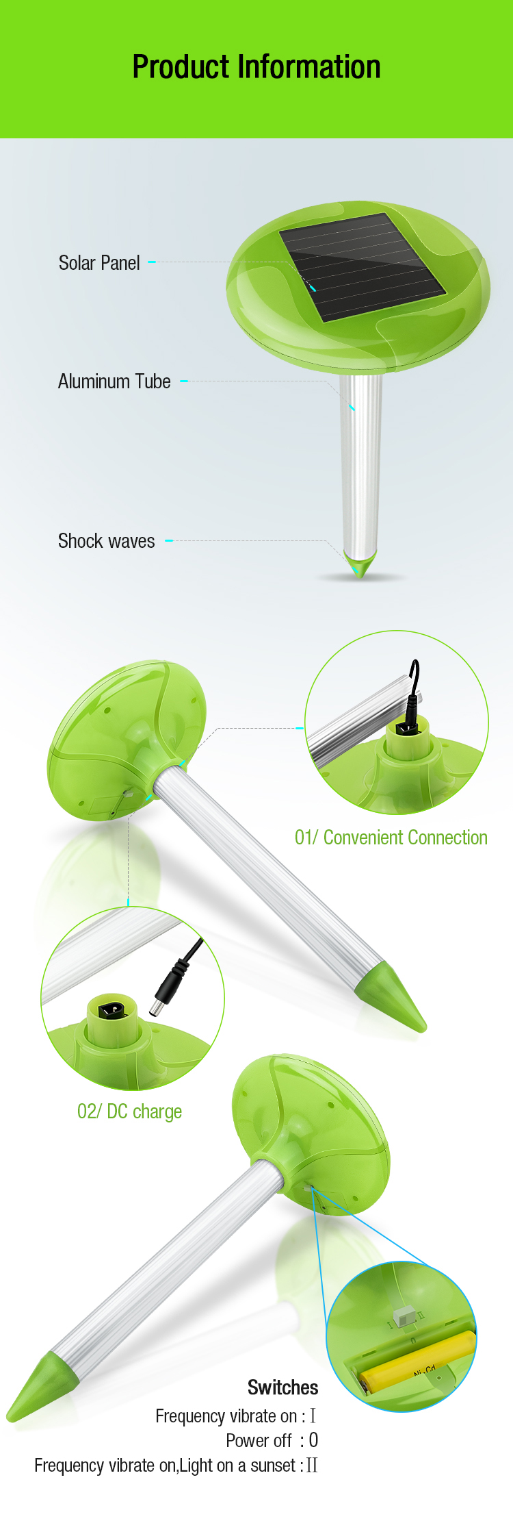solar mole chaser manufacturer