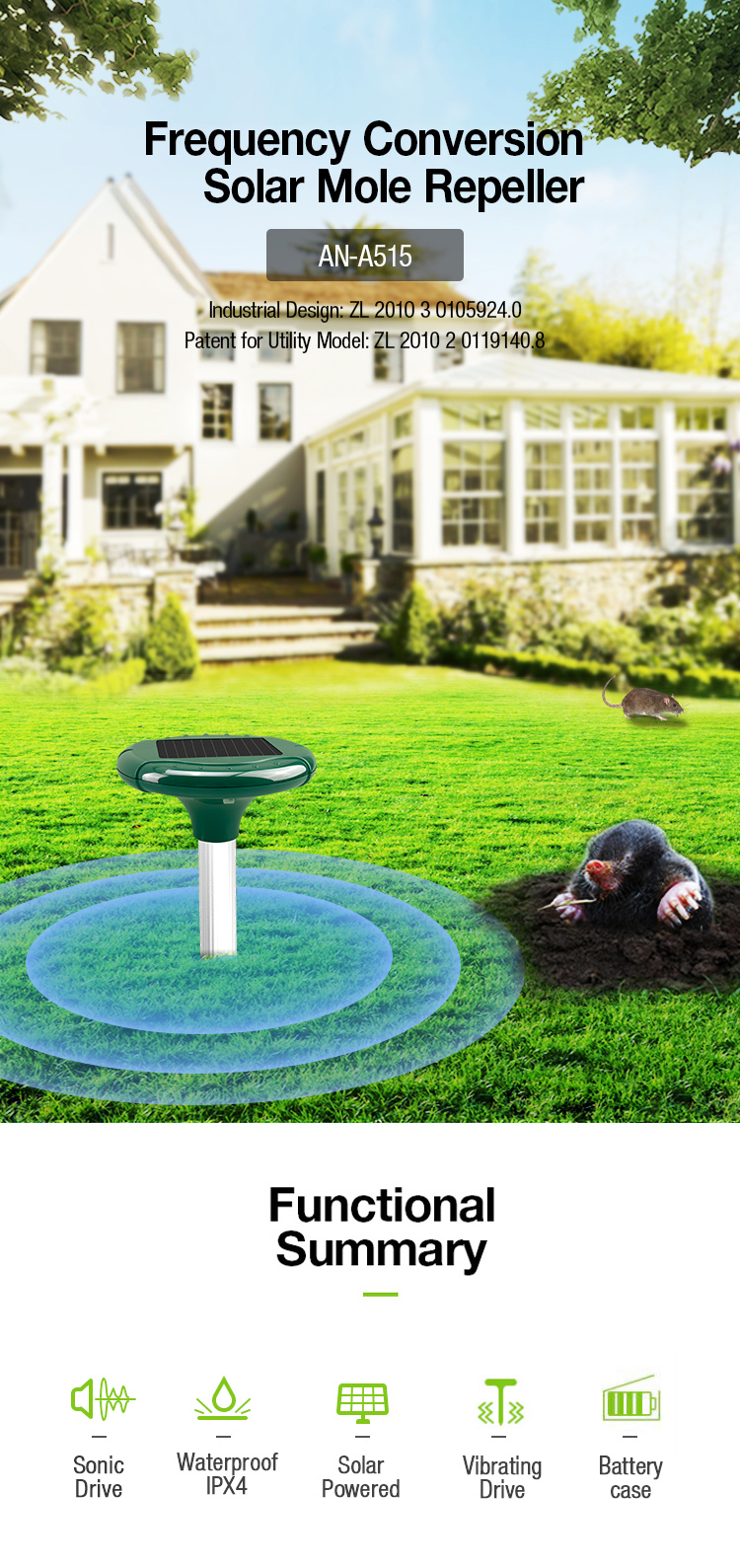 Solar Gopher Repeller Manufacturer