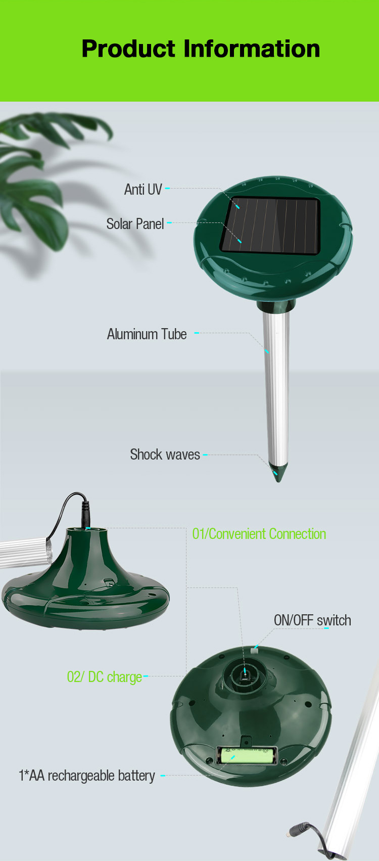 Solar Gopher Repeller Manufacturer