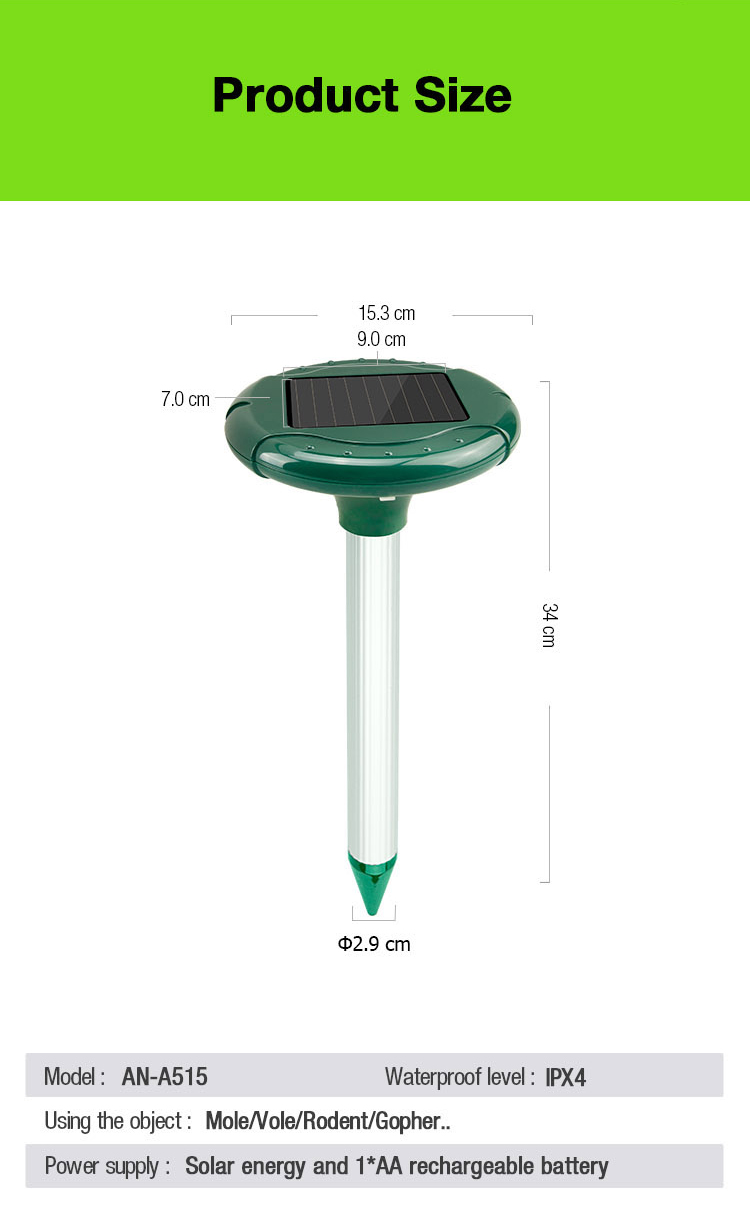 Solar Gopher Repeller Manufacturer