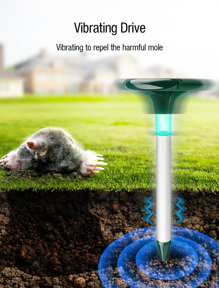 solar mole repeller led light manufacturer