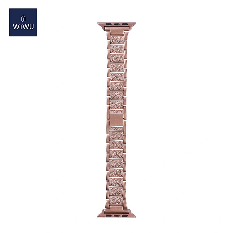 Ultra thin steel watch band three beads