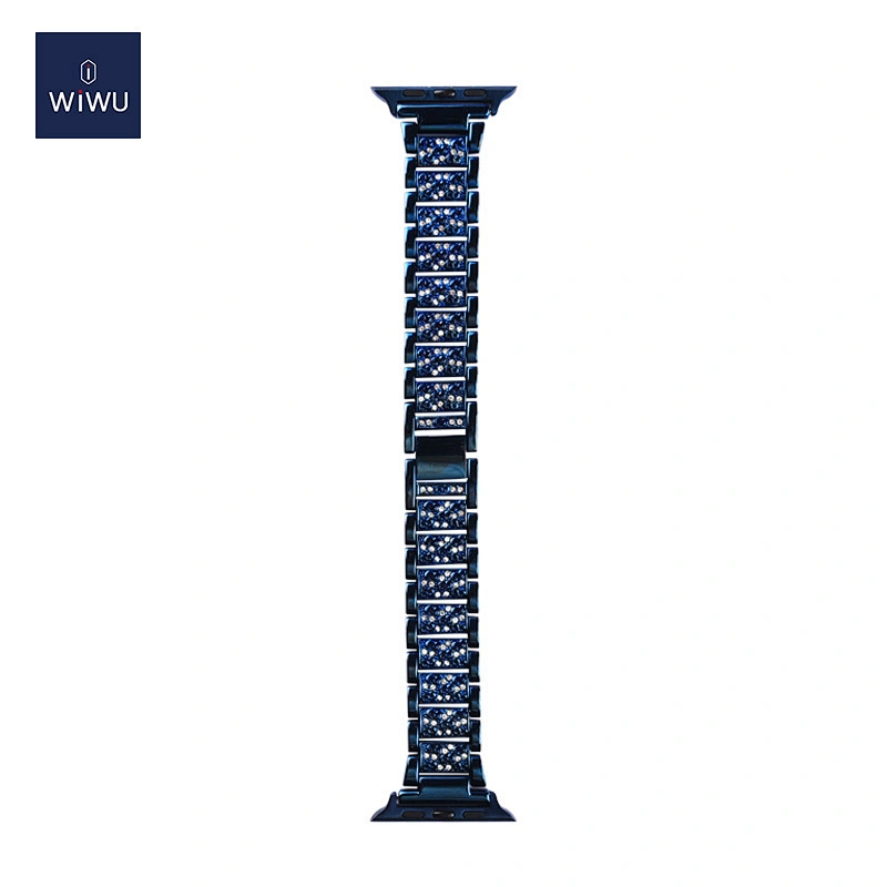 Ultra thin steel watch band three beads
