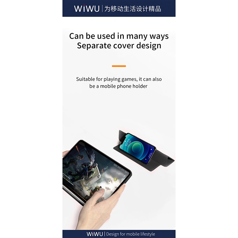 2 in 1 Magnetic Separation iPad Folio Case