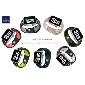 Dual Color Silicon Watch Band