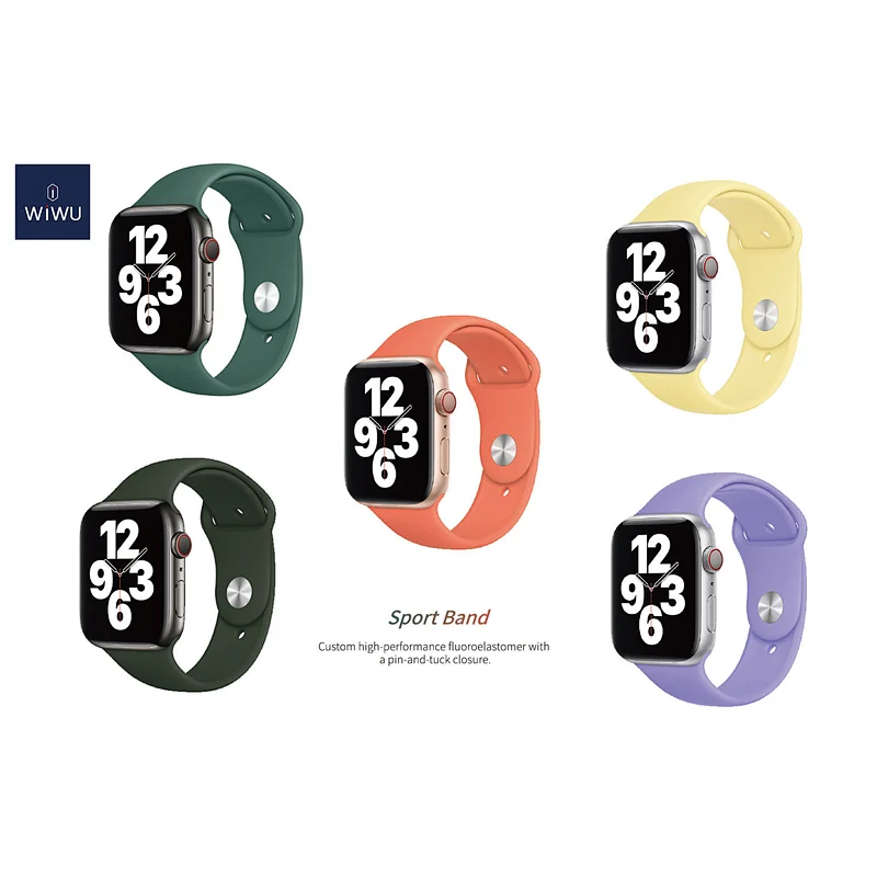 One color silicon watch band