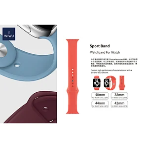 One color silicon watch band