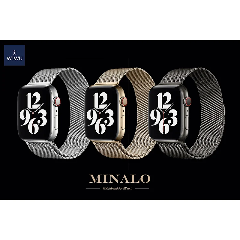 Minalo stainless steel Watch Band