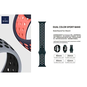 Dual Color Silicon Watch Band