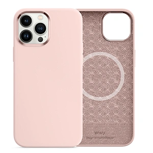 WiWU Skin Touch Liquid Silicone Phone Case for iPhone 13 Pro Magnetic Wireless Charging Full Protective Phone Cover