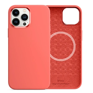 WiWU Skin Touch Liquid Silicone Phone Case for iPhone 13 Pro Magnetic Wireless Charging Full Protective Phone Cover