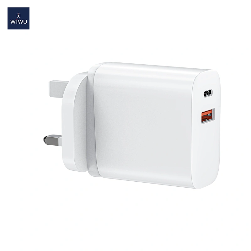 WiWU Portable 30W Charger UK EU Standard Small Mini Power Adapter for iPhone 13 Wall Charger
