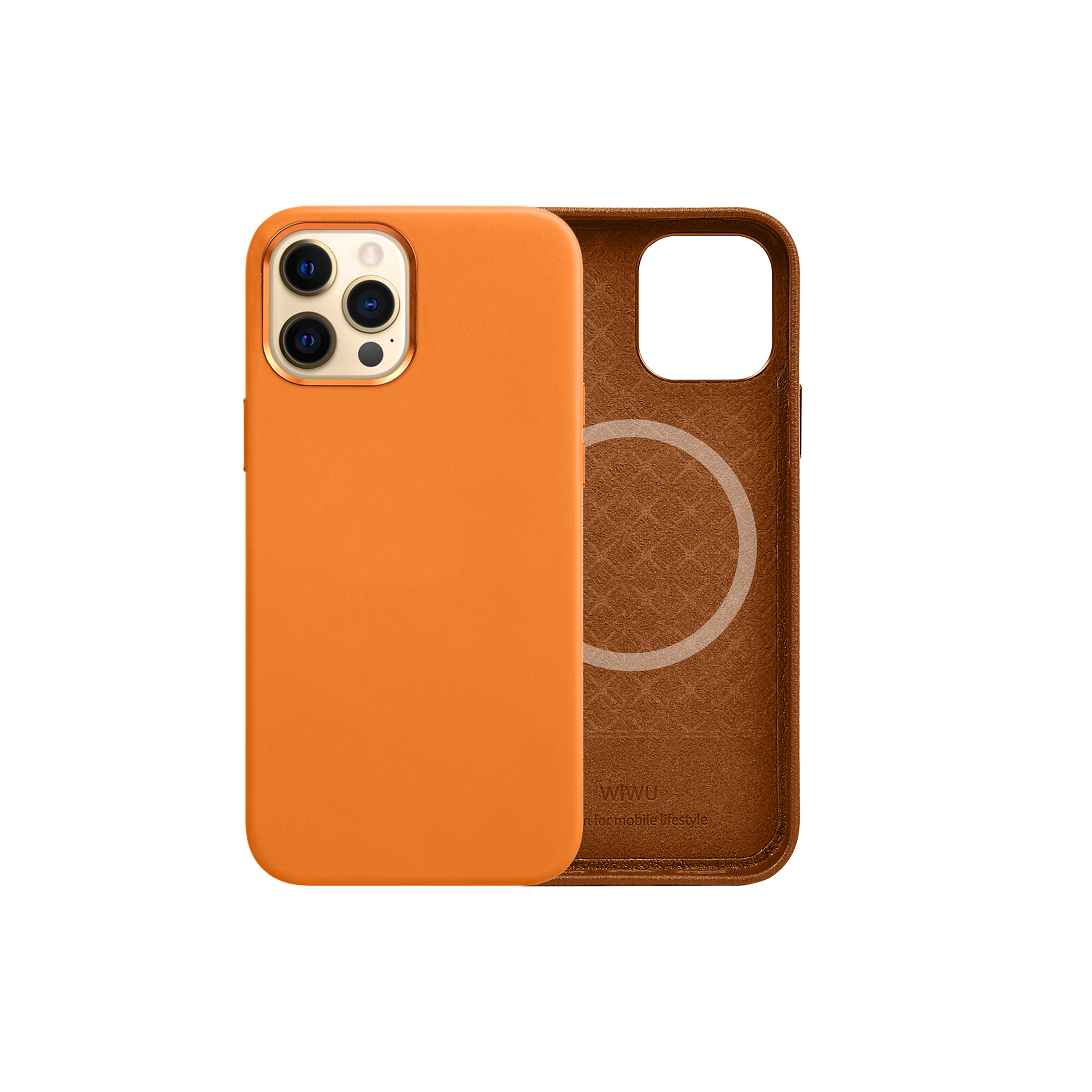 WiWU Magnetic Leather Phone Case for iPhone 13 Pro Cell Phone Case