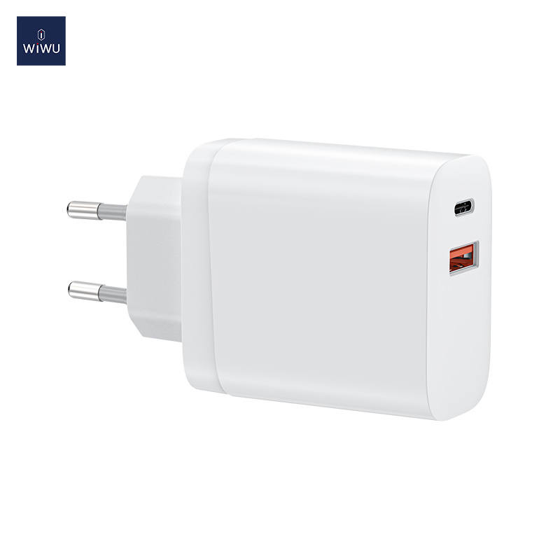 WiWU Portable 30W Charger UK EU Standard Small Mini Power Adapter for iPhone 13 Wall Charger