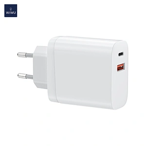 WiWU Portable 30W Charger UK EU Standard Small Mini Power Adapter for iPhone 13 Wall Charger