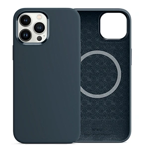 WiWU Skin Touch Liquid Silicone Phone Case for iPhone 13 Pro Magnetic Wireless Charging Full Protective Phone Cover
