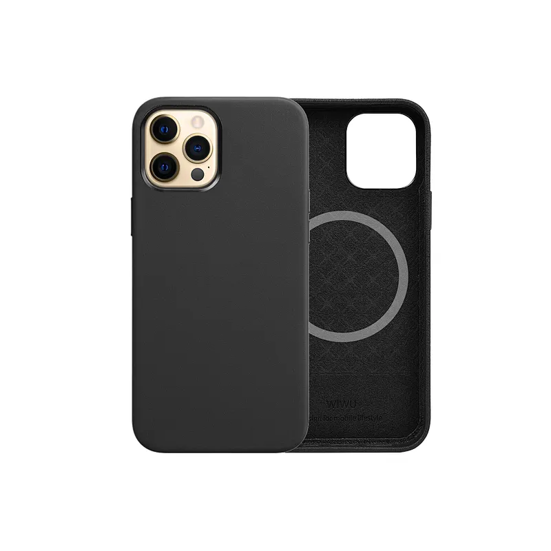 WiWU Magnetic Leather Phone Case for iPhone 13 Pro Cell Phone Case
