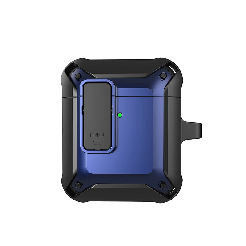WiWU Mecha AirPods Case Shockproof Waterproof Earphone Cover Keychain Full Protective Case for Apple AirPod Pro Accessories