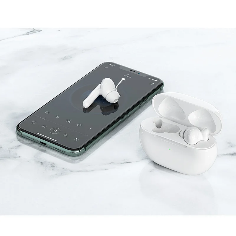 WiWU Airbuds ANC TWS08 Noise Cancelling Earbuds Wireless Gaming Earphones Type C Charging Waterproof Earphone