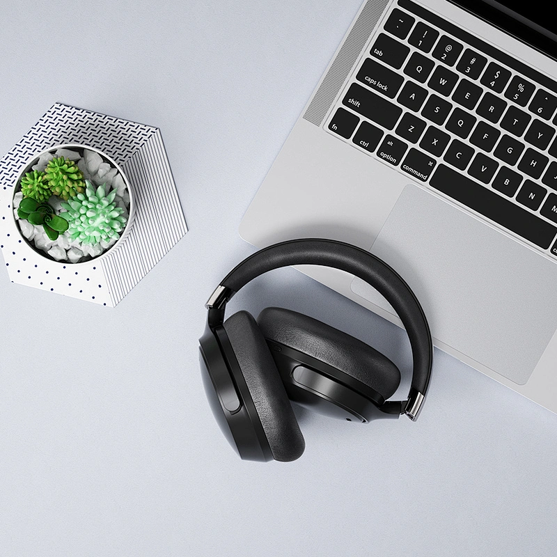 WiWU Portable Folding Wireless Headphones Bluetooth Gaming Headset Noise Cancelling for Gamer 50 Hours Long Working Time